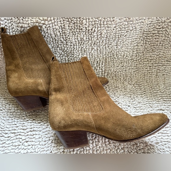 Sandro brown/tan suede boots - Picture 5 of 11